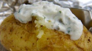 Gepofte aardappelen bbq