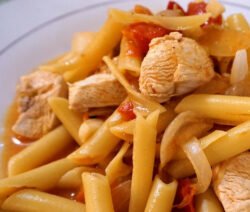 penne met kip