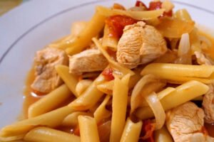 penne met kip